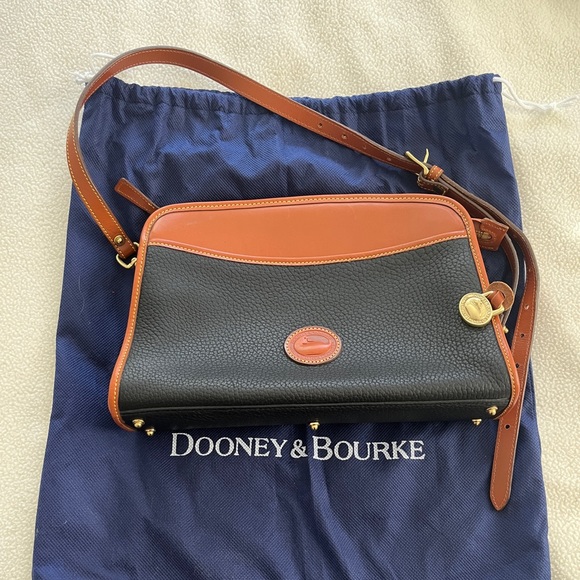 Vintage 90s Dooney&Bourke leather handbag - Picture 1 of 12